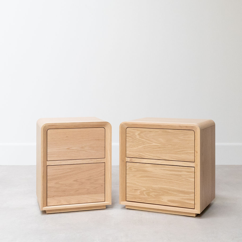 Omaha Luxe Comparison size 2 Drawer Bedside LR 1